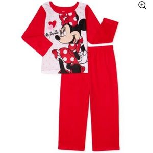 NEW Disney Jr MInnie Mouse 2pc Pajama Set